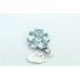 Handcrafted Female Pendant 925 Sterling Silver Natural Blue Topaz Gem Stones